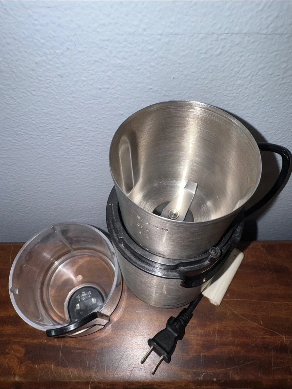 KitchenAid Stainless Steel Blade Coffee Grinder BCG1110B  4oz. Grind Bowl